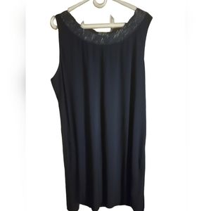 Roz&Ali dark navy blue midi length dress size 18